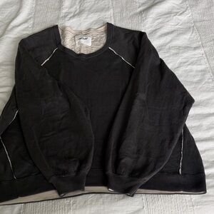 Aerie Women's Black Crewneck Sweater